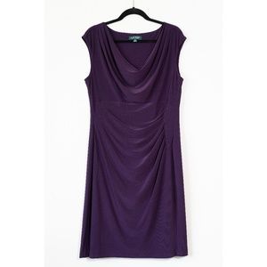 Ralph Lauren Side Ruched Dress Sleeveless 16